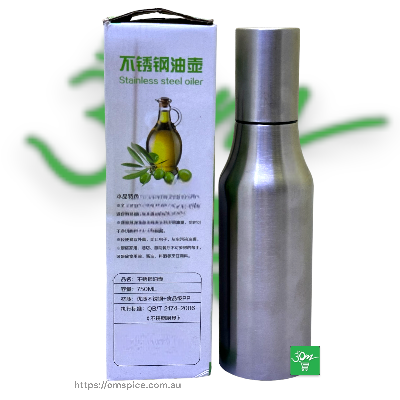 Oiler Stainless Steel Oil Container - Buy Online Australia | Om Spice & Grocery