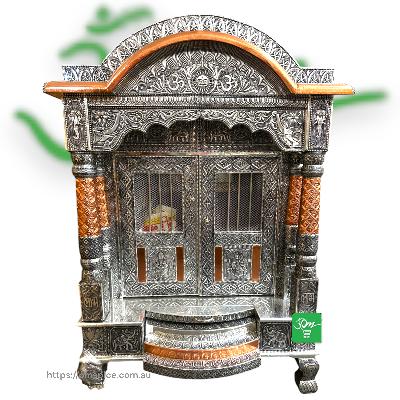 Oxidized Temple 4 Sizes - Buy Online Australia | Om Spice & Grocery