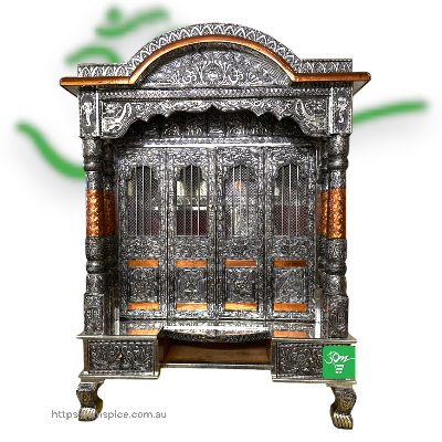 Oxidized Temple 4 Sizes - Buy Online Australia | Om Spice & Grocery