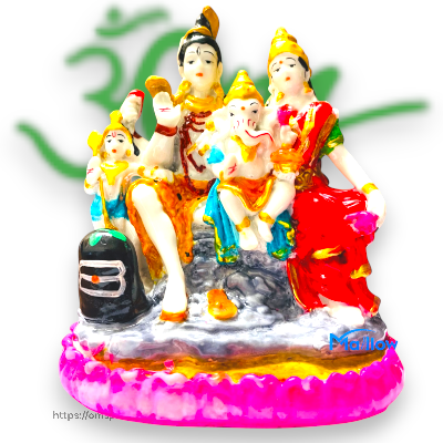 Shiva Parbati Family Statue HInduism 465gm - Buy Online Australia | Om Spice & Grocery