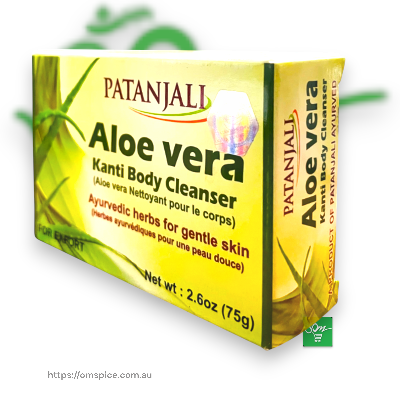 Patanjali Aloe vera Kanti Body Cleanser 75gm x 3pack - Buy Online Australia | Om Spice & Grocery