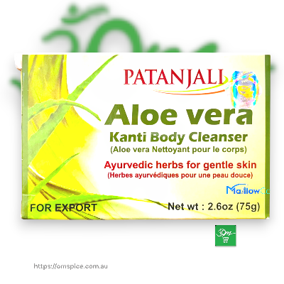 Patanjali Aloe vera Kanti Body Cleanser 75gm x 3pack - Buy Online Australia | Om Spice & Grocery