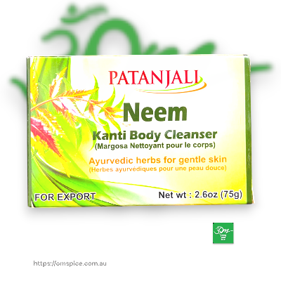 Patanjali Neem Kanti Body Cleanser 75gm x 3pack - Buy Online Australia | Om Spice & Grocery