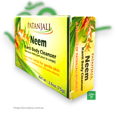 Patanjali Neem Kanti Body Cleanser 75gm x 3pack - Buy Online Australia | Om Spice & Grocery
