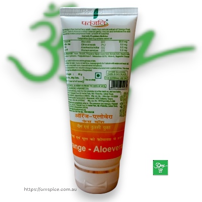 Patanjali Orange and Aloevera Face Wash - Buy Online Australia | Om Spice & Grocery