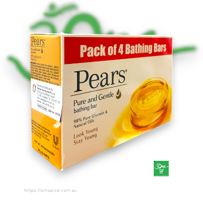 Pears 4 Bathing Bar Pack - Buy Online Australia | Om Spice & Grocery