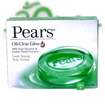 Pears Oil Clear Glow Bathing Soap 100gm - Buy Online Australia | Om Spice & Grocery