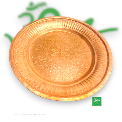 Puja Thali Asthamangal 9 inch - Buy Online Australia | Om Spice & Grocery