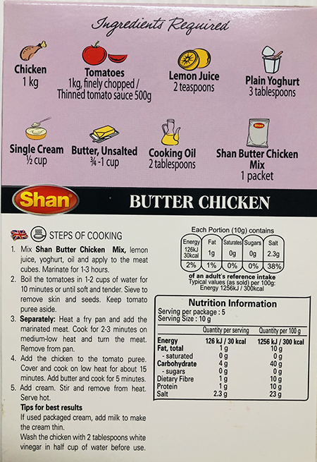 Shan Butter Chicken - Buy Online Australia | Om Spice & Grocery