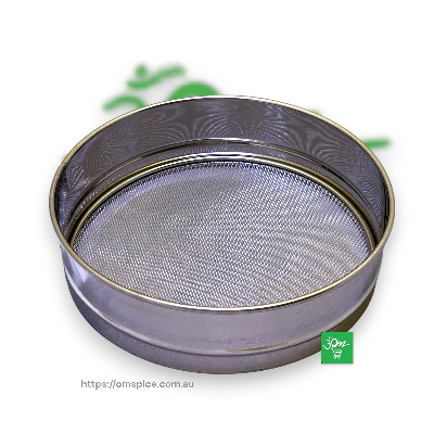 Sieves Flour filter Flour Strainer 21cm Diameter Stainless steel - Buy Online Australia | Om Spice & Grocery