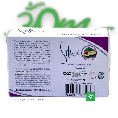 Silka Moisturinzing Milk Soap with Avocado Oil - Buy Online Australia | Om Spice & Grocery
