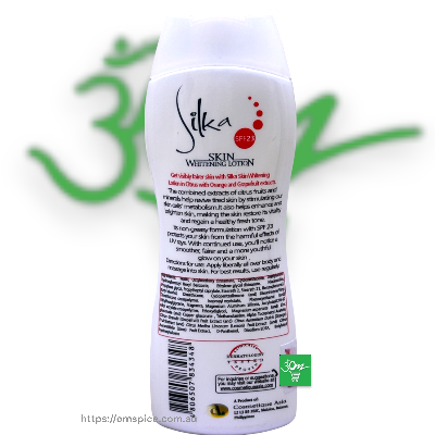 Silka Skin Whitening Lotion Skin Energizer Citrus  SPF 23 200ml - Buy Online Australia | Om Spice & Grocery