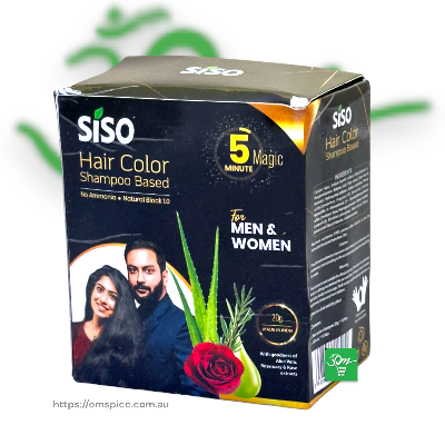 Siso Hair Color Shampoo Based 20gmx10 - Buy Online Australia | Om Spice & Grocery