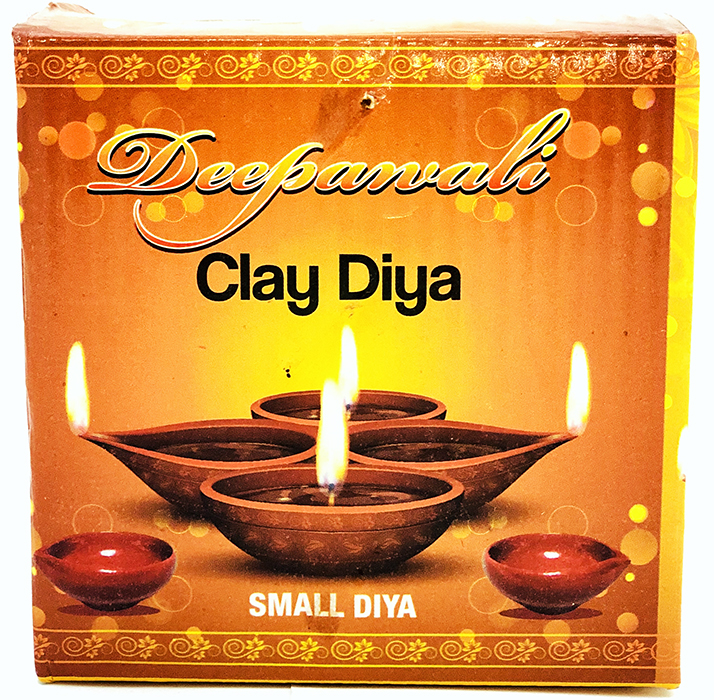 Small Clay Diya (10pcs in a box) - Buy Online Australia | Om Spice & Grocery