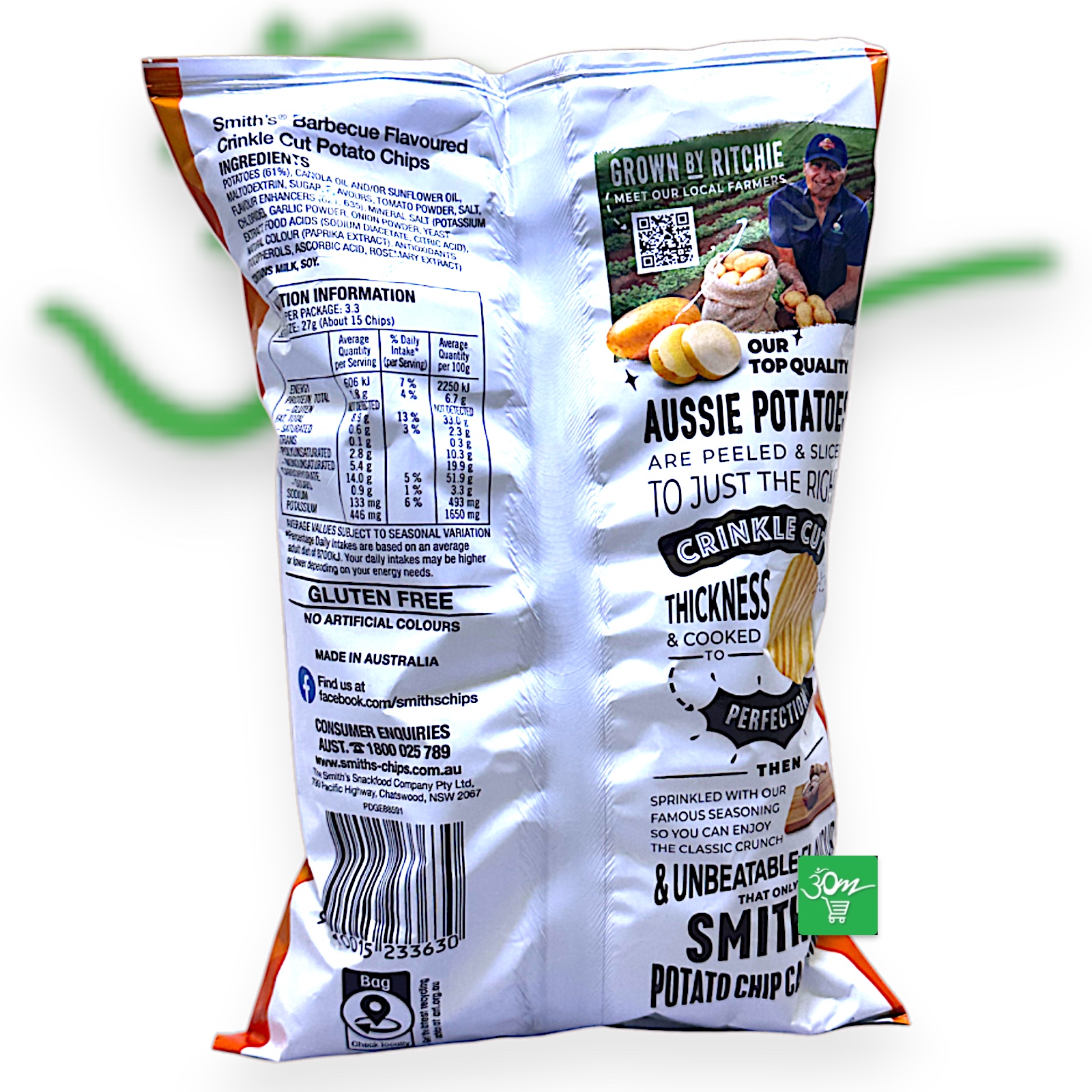 Smiths Barbecue Potato Chips - Buy Online Australia | Om Spice & Grocery