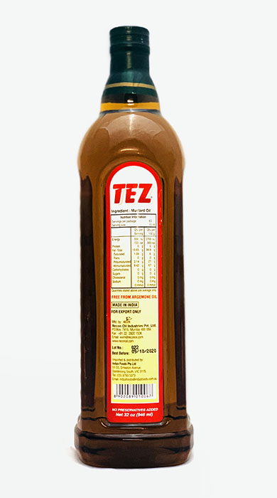 Tez Mustard Oil - Buy Online Australia | Om Spice & Grocery