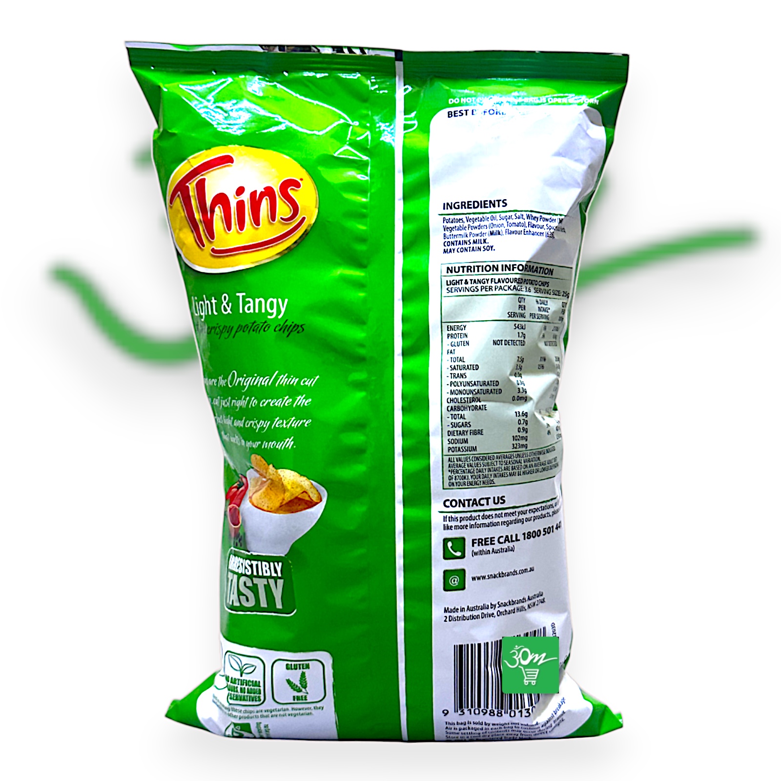 Thins Light & Tangy  Potato Chips - Buy Online Australia | Om Spice & Grocery