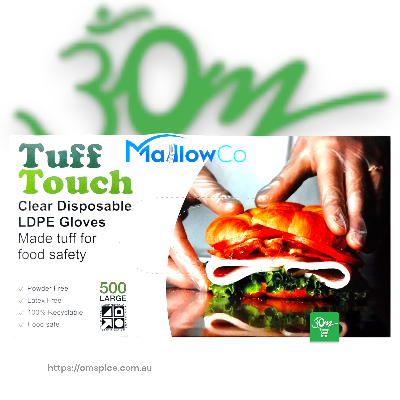 Tuff Touch Disposable Gloves - Buy Online Australia | Om Spice & Grocery