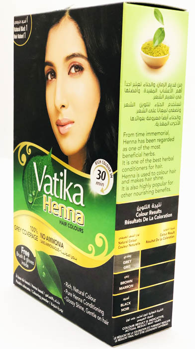 Vatika Henna Hair Colour (Natural Black) - Buy Online Australia | Om Spice & Grocery