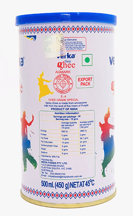 Verka Desi Ghee - Buy Online Australia | Om Spice & Grocery