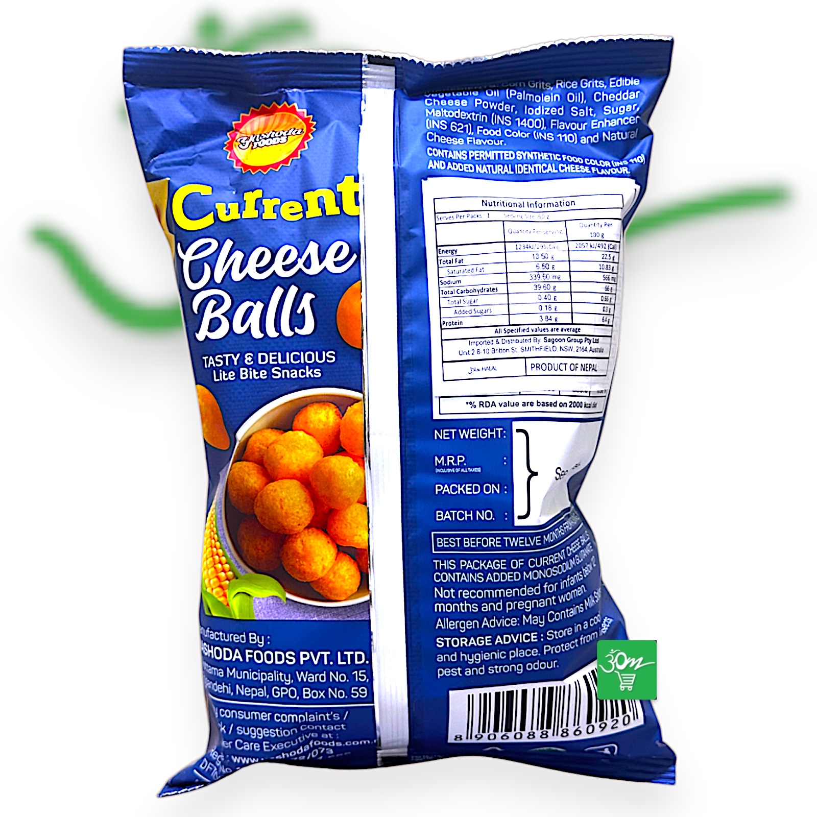 Current Cheese Ball with Corn – Crunchy & Cheesy Corn Snack - Buy Online Australia | Om Spice & Grocery
