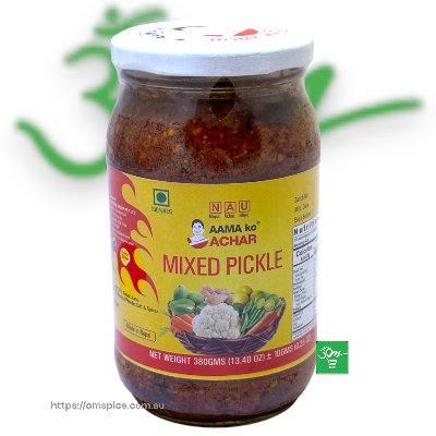 Aamako Mixed Pickle - Buy Online Australia | Om Spice & Grocery