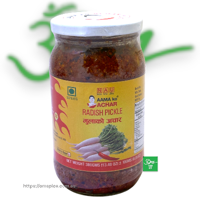 Aamako Radish Pickle with Chilli - Buy Online Australia | Om Spice & Grocery