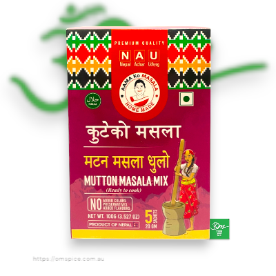 Aama Ko Masala Mutton Masala Mix 100g - Buy Online Australia | Om Spice & Grocery