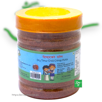 Dry Timur Chilli Chop Pickle - Buy Online Australia | Om Spice & Grocery