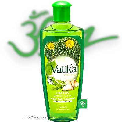 Vatika Natural Cactus Garlic Hair Fall Control 200ml - Buy Online Australia | Om Spice & Grocery