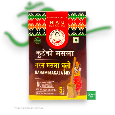 Aama Ko Masala Garam Masala Mix 100g – Premium Nepali Spice Blend - Buy Online Australia | Om Spice & Grocery