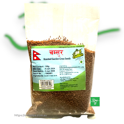 Roasted Garden Cress Seeds (Chamsur) - Buy Online Australia | Om Spice & Grocery