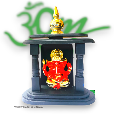 Small Bal Ganesh Statue with Temple 13 cm Height - Buy Online Australia | Om Spice & Grocery