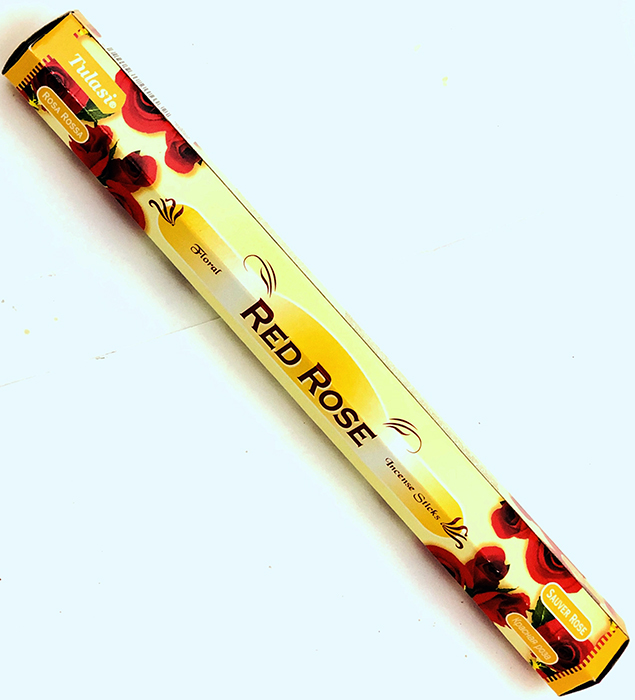 Tulasi Incense Red Rose - Buy Online Australia | Om Spice & Grocery