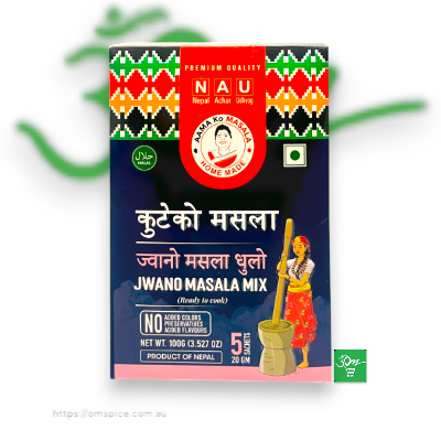Aama Ko Masala Jwano Masala Mix 100g - Buy Online Australia | Om Spice & Grocery